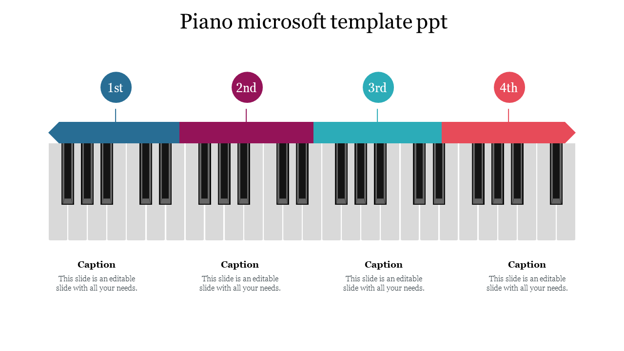 Piano Microsoft Template PPT PowerPoint Presentation Slides